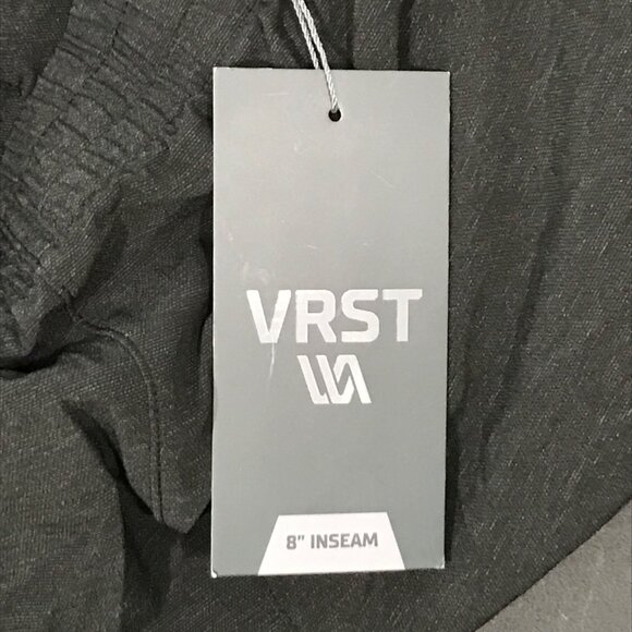 VRST Men's 2X-Large Elevate 8" Inseam Pure Black Athletic Shorts Moisture-Wickin - Picture 4 of 8